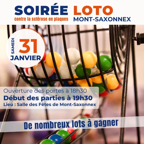 Une soirée loto solidaire à Mont-Saxonnex contre la sclérose en plaques