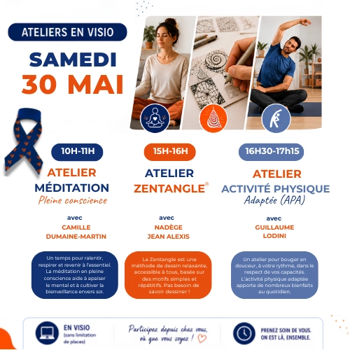 Journée mondiale : Méditation, créativité, mouvement, faites une pause bien-être avec nos ateliers en visio