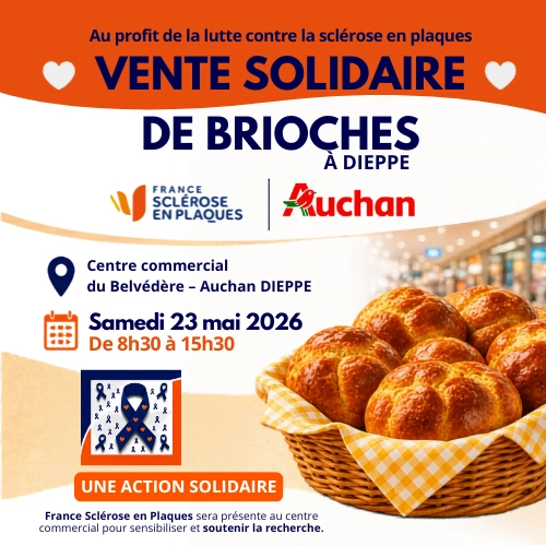 À Dieppe, une vente de brioches solidaire au profit de la sclérose en plaques