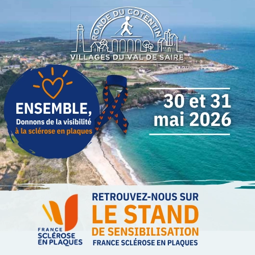 Journée mondiale de la SEP : un stand de sensibilisation lors de la Ronde du Cotentin