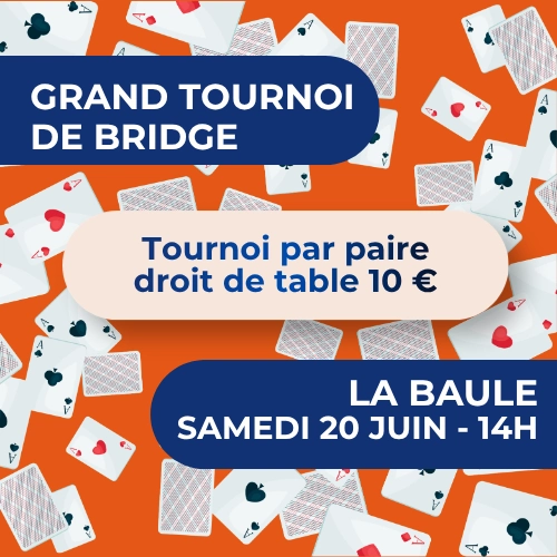 Grand tournoi de bridge solidaire à La Baule contre la SEP
