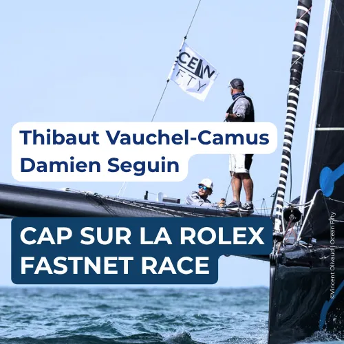 Le trimaran Solidaires En Peloton de retour en course : cap sur la Rolex Fastnet Race !