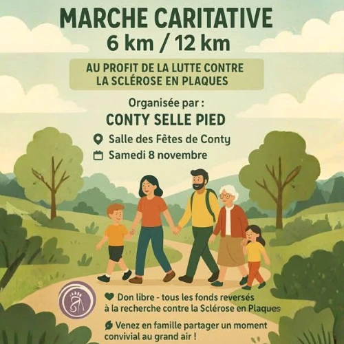 Marche caritative à Conty pour faire avancer la recherche sur la SEP