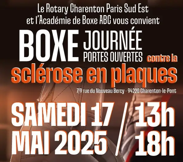 Journée portes ouvertes de Boxe contre la SEP à Charenton-le-Pont