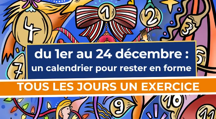 24 exercices avant Noël - calendrier de l'Avent