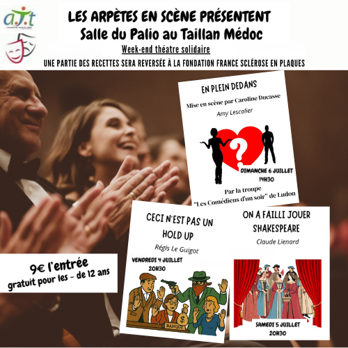 Un week-end Théâtre solidaire en Gironde, à Taillan-Médoc